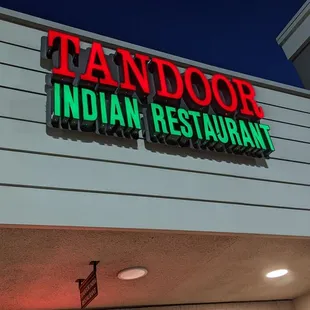 the front of the restaurant