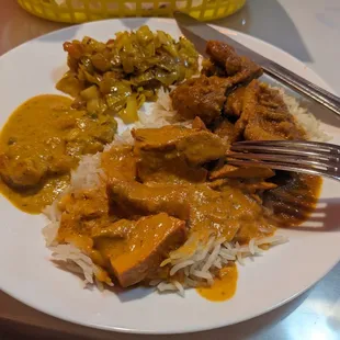 Curry chicken, chicken tikka