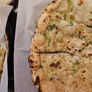 Garlic Naan and Onion Naan