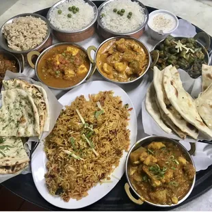 Curry, Naan, and Biryani