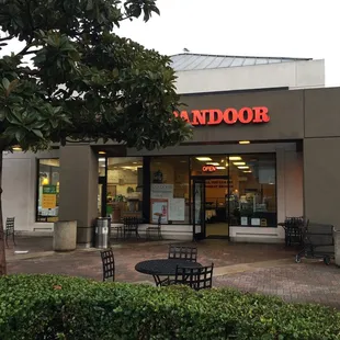 outside