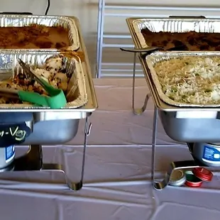 Barbecue Chicken malai tikka, mutton gravy, matar pulao