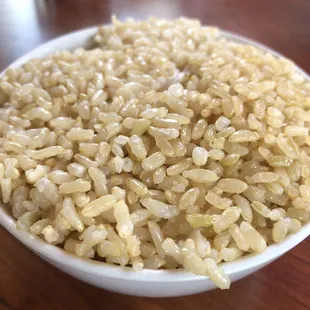 Brown rice.