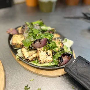 a plate of food on a table