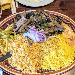 MEAT SHAWERMA PLATTER