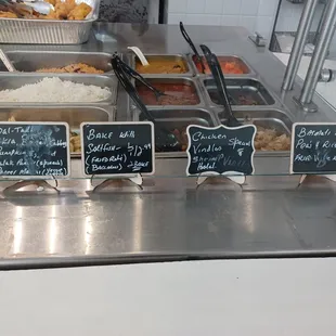 a variety of food items