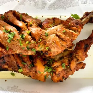 chicken wings on a white plate