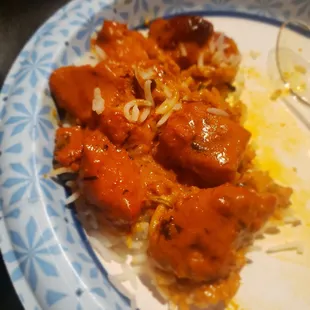 Butter chicken.  O.MGoodness! This is what I needed in my life. So good. It satisfied my butter chicken craving!