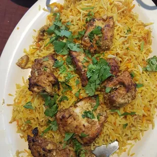 Chicken tikka biryani