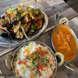 53. Chicken Tikka 52. Tandoori Chicken 63. Plain Basmati Rice