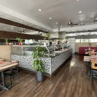 interior, sushi and sashimi