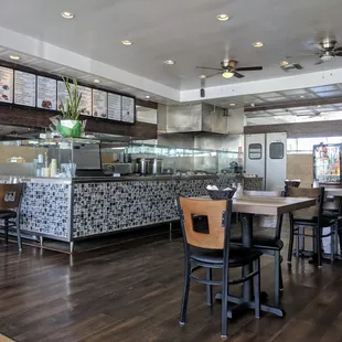 the interior of a restaurant