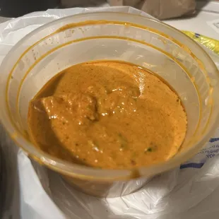 butter chicken, no spice