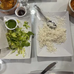 Rice and Salad