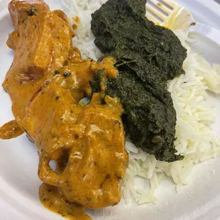 Palak Paneer Tandoori Chicken