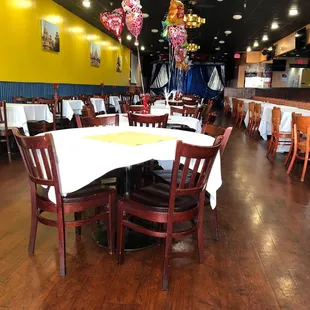 Spacious dining area