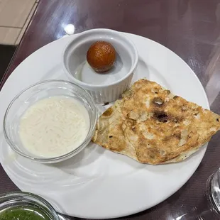 Rice Kheer and Gulab Jamun