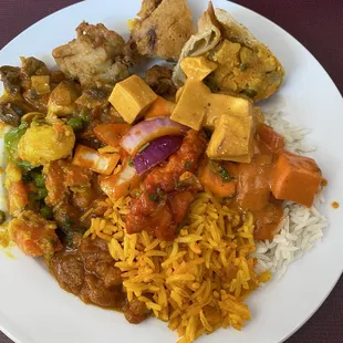 Assortment of items from the buffet