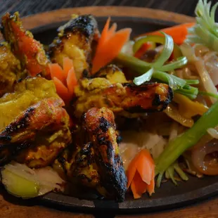Tandoor Shrimp Sizzlers are popular