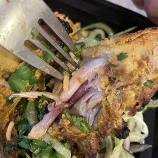 Umm this is unacceptable. Super raw and inedible Cornish  Hen.