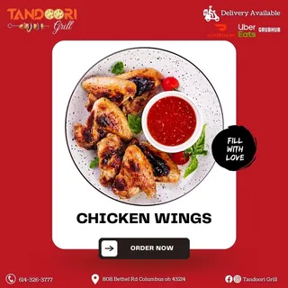 Tandoori Chicken Wings (6pcs)