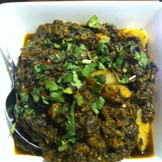 Potato and Spinach