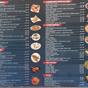 Menu as of 08/06/2023