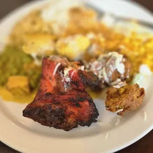 Tandoori chicken, curry chicken, beef kofta,  everything was amazing