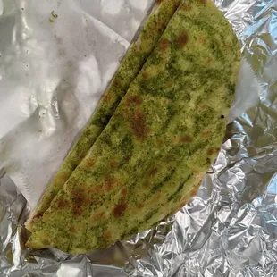 Pesto Naan Bread, delicious!