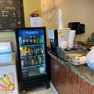 a refridgerator and a refridgerator