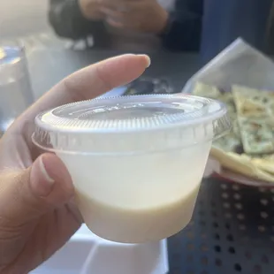 Rice pudding that came with lunch special