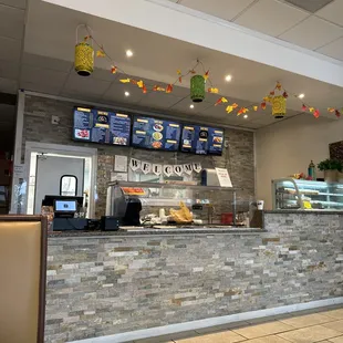 a view of the counter