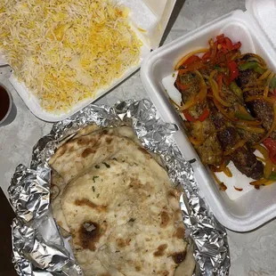 Garlic Naan Chicken Seekh Kabob