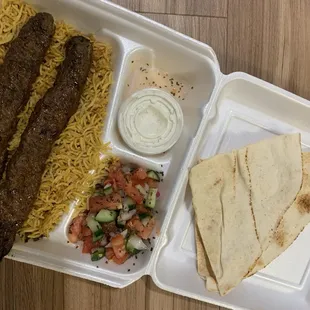 Beef Kabobs Platter