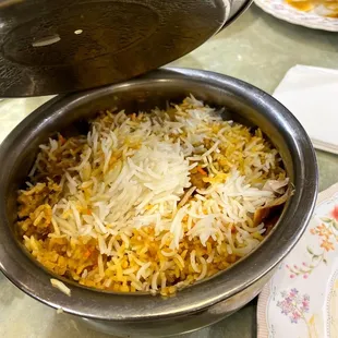 Hyderabadi chicken dum biryani