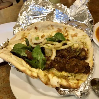 Mini Seekh Kebab Wrap