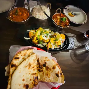 a plate of food on a table