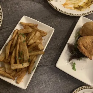 Masala Fries and  2 Piece Vegetable Samosas