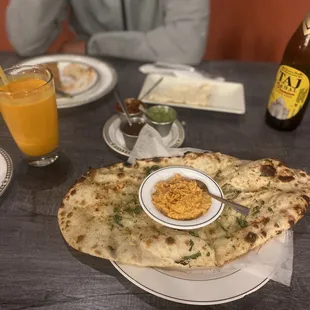 Garlic Naan. Excellent!