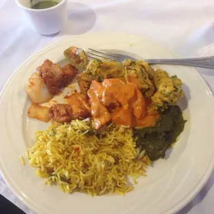 Sample of buffet items.