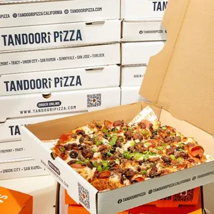 a pizza in a box