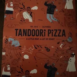 A picture of their menu!