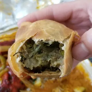 Veggie samosa.