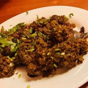 Pepper goat. Omg  This was the surprise hit of the night! I'm not really a goat lover but this was so tasty I wanted more. A++