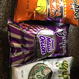 a variety of snacks