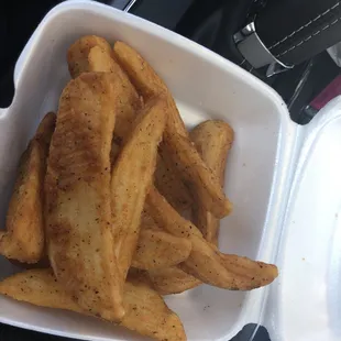 french fries in a container