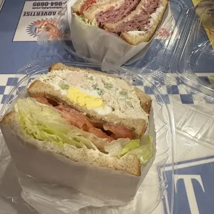 The MotherClucker (chicken &amp; Egg) and Jaw Breaker (Beef)