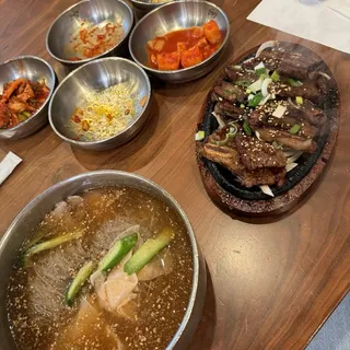 4C. Noodle in Cold Broth and LA Galbi