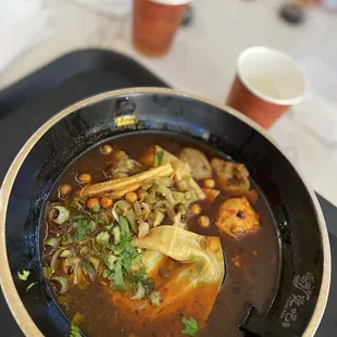 Hot and sour broth option