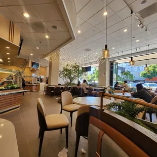 interior, sushi and sashimi